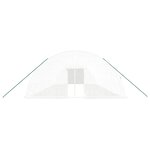 vidaXL Serre avec cadre en acier blanc 84 m² 14x6x2 85 m