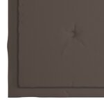 vidaXL Chaises de jardin et coussins taupe lot de 8 Bois teck massif