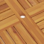 vidaXL Table pliable de jardin 85x85x76 cm Bois de teck solide
