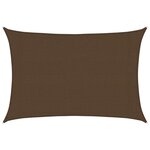 vidaXL Voile d'ombrage 160 g/m² Marron 3x4 5 m PEHD