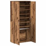 vidaXL Haut de Mobilier Bois Ancien 80 x 39 x 178 cm Bois d'ingénierie