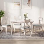 vidaXL Coussins de siège 4 Pièces Gris clair 40 x 40 x 3 cm