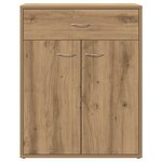 vidaXL Buffet chêne artisanal 60x30x75 cm bois d'ingénierie