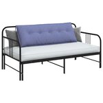 vidaXL Coussin de Dos Bleu denim 140 x 19 x 50 cm tissu