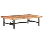 vidaXL Table basse 142x90x42 cm Bois d'acacia massif
