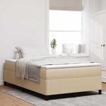 vidaXL Cadre de lit Vert gris 120 x 190 cm Tissu en velours côtelé