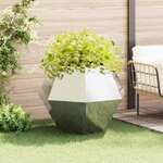 vidaXL Jardinière Argent 100 x 100 x 80 cm Acier inoxydable