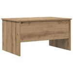 vidaXL Table basse Chêne artisanal 102 x 50 5 x 46 5 cm