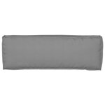 vidaXL Coussin de palette pour banc Gris 120x40x8 cm Tissu Oxford