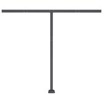 vidaXL Auvent manuel rétractable avec LED 350x250 cm Crème
