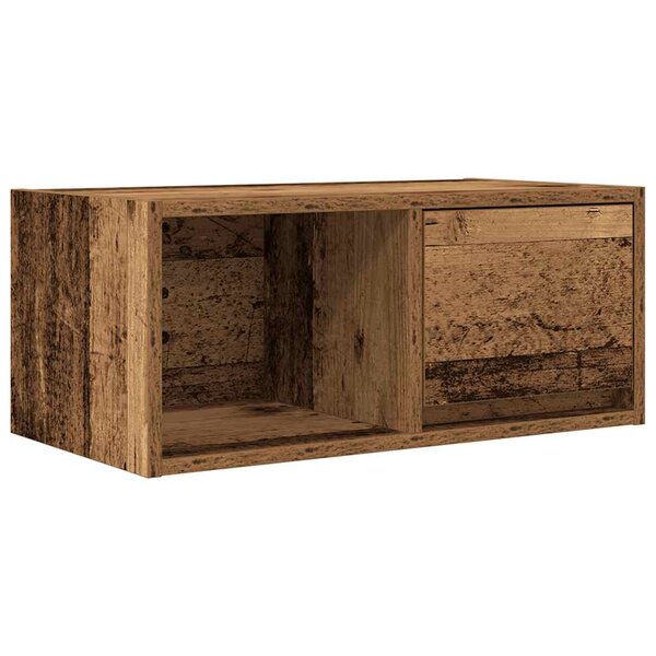 vidaXL Meuble TV vieux bois 60x31x25 5 cm bois d'ingénierie
