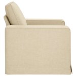 vidaXL Canapé Crème 103 x 80 x 82 cm tissu
