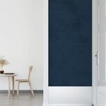 vidaXL Panneaux muraux 12 Pièces Bleu 60x30 cm Velours 2 16 m²