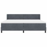 vidaXL Lit à ressorts avec matelas noir 100x200 cm en velours