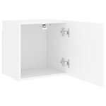 vidaXL Meuble TV mural blanc 40 5x30x40 cm bois d'ingénierie