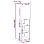 vidaXL Meubles TV avec lumières LED 2Pièces chêne artisanal 30 5x30x102cm