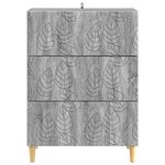vidaXL Armoire à tiroirs Sonoma gris 66 x 34 5 x 90 cm