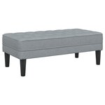vidaXL Ensemble de canapé 2 pièces avec coussins en tissu gris clair