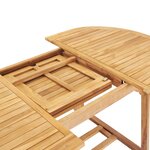 vidaXL Table de jardin extensible 150-200x100x75 cm Teck solide