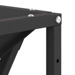 vidaXL Braise Noir 80 x 80 x 40 cm Acier