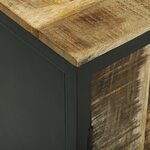 vidaXL buffet 70x35x70 cm Bois massif brut de mangue