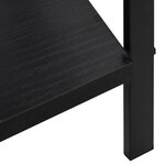 vidaXL Bibliothèque à 4 niveaux noir 60x27 6x124 5cm bois d'ingénierie