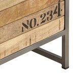 vidaXL Armoire à tiroirs 45x30x105 cm Bois de manguier massif
