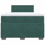 vidaXL Sommier à lattes de lit avec matelas vert foncé 120x190 cm