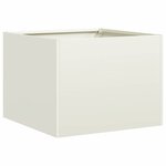 vidaXL Jardinière blanc 40x40x30 cm acier