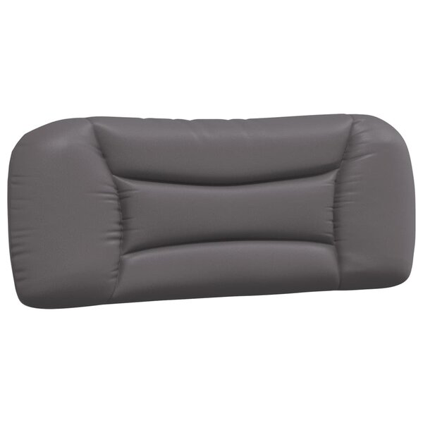 vidaXL Coussin de tête de lit Hvar gris 100 cm similicuir