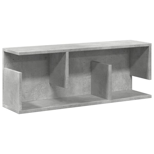 vidaXL Armoire murale 80x20x30 cm gris béton bois d'ingénierie