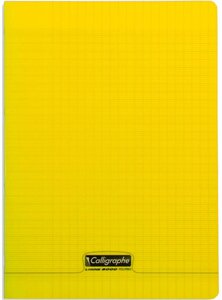 Cahier piqué POLYPRO 21x29,7 cm 96p séyès 90g Jaune CALLIGRAPHE