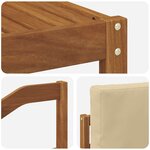 vidaXL Ensemble de canapés d'extérieur 6 pc Naturel et Beige
