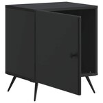 vidaXL Cabinet de chevet Noir 43 x 34 5 x 50 cm Bois d'ingénierie