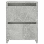 vidaXL Tables de chevet 2 Pièces Gris béton 30x30x40 cm Bois d’ingénierie
