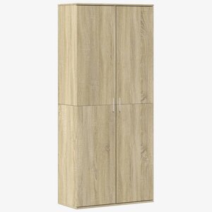 vidaXL Buffet haut chêne sonoma 80x35x180 cm bois d'ingénierie