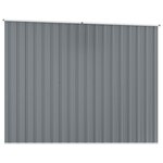 vidaXL Abri de jardin Gris 195x198x159 cm Acier galvanisé