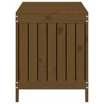 vidaXL Boîte de rangement de jardin Marron miel 115x49x60 cm Bois pin