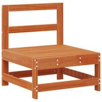 vidaXL Sofa de jardin milieu Pin massif Brun Ciré 62 x 62 x 70 5 cm