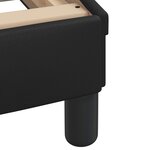vidaXL Lit avec matelas noir 100x200 cm similicuir
