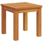 vidaXL Chaise longue avec table Bois massif d'acacia
