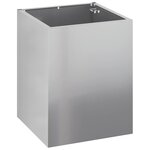 vidaXL Cache-pot de jardin Argent Acier galvanisé