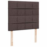 VidaXL Cadre de lit ottoman avec matelas marron foncé 120x190 cm tissu