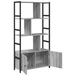 vidaXL Étagère Sonoma gris 80 x 30 x 155.5 cm Bois d'ingénierie