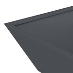 vidaXL Pot de jardin en forme de bol 5 Pièces Anthracite 50 x 50 x 15 cm