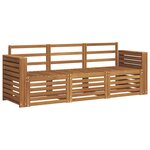 vidaXL Ensembles de canapés 3 pc Naturel Bois d'Acacia Massif