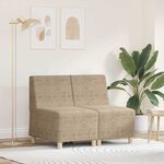 vidaXL Fauteuil 2 Pièces Gris clair 55 x 74 x 82 cm Cuir suédé faux