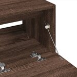 vidaXL Armoire d'évier chêne marron 78x37x59 cm bois d'ingénierie