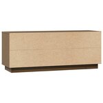 vidaXL Meuble TV Marron miel 110 5x35x44 cm Bois de pin massif