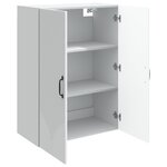 vidaXL Armoire Murale Blanc 66 x 34 5 x 90 cm Bois d'ingénierie
